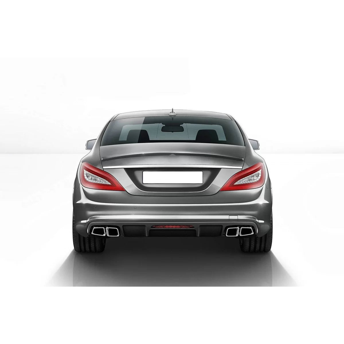 Diffusore Posteriore con Terminali Neri per Mercedes CLS W218 2011-2018