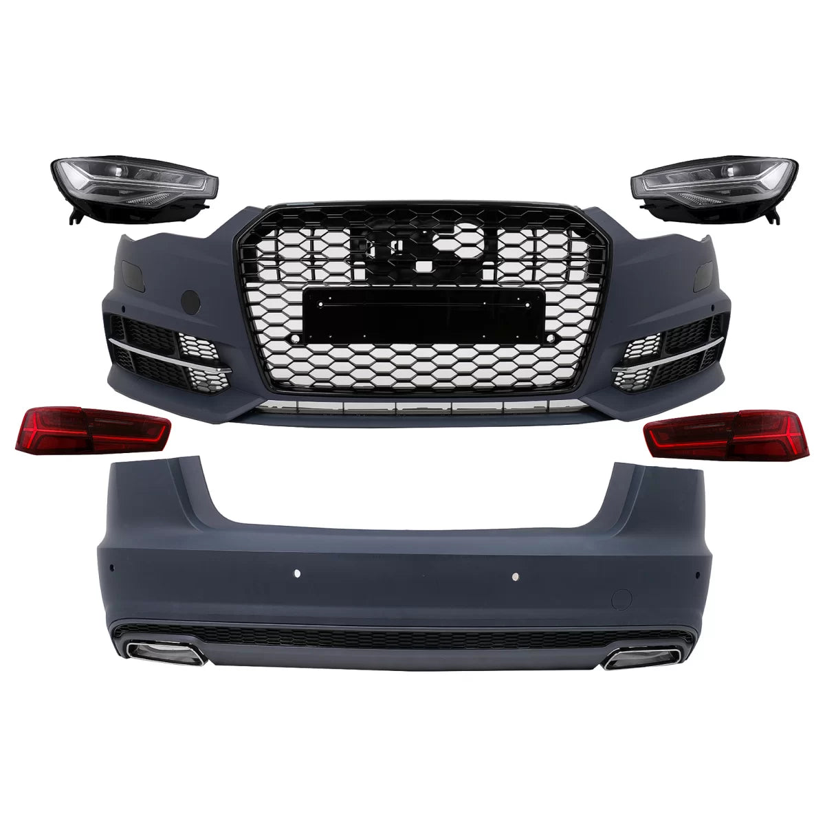 Body Kit Completo per Audi A6 4G C7 Berlina 2011-2017 Conversione Design 2018