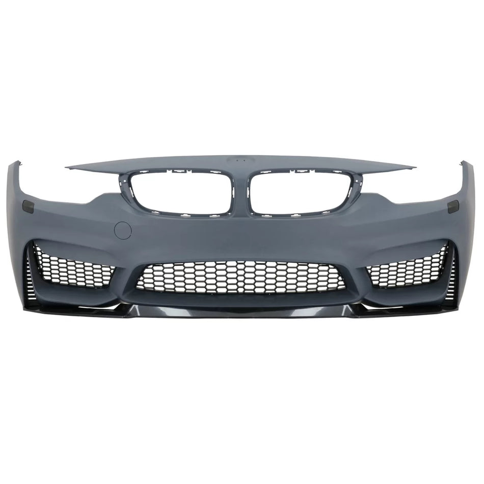 Body Kit Completo con Terminali Scarico Nero Lucido M4 per BMW Serie 4 F32 F33