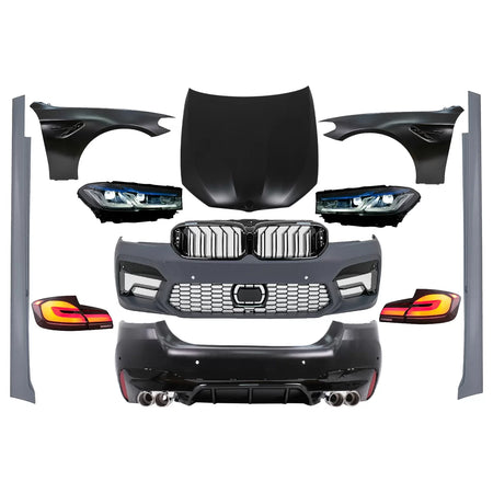 Body Kit Completo Conversione Design M5 per BMW Serie 5 F10 2010-2017 Guida