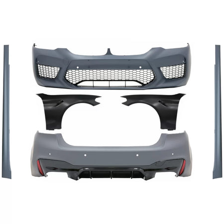 Body Kit Completo con Parafanghi Anteriori Neri M5 Design per BMW Serie 5 G30