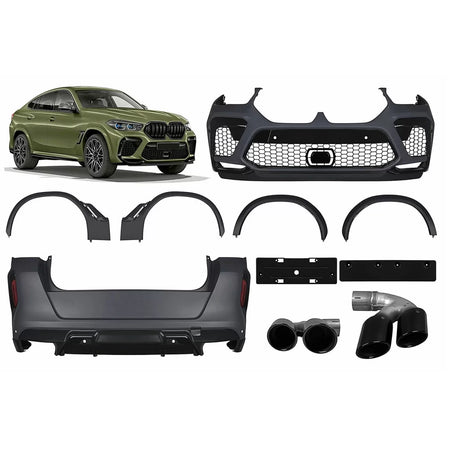 Body Kit Completo Paraurti Sportivi per BMW X6 G06 2019-2023 X6M Design