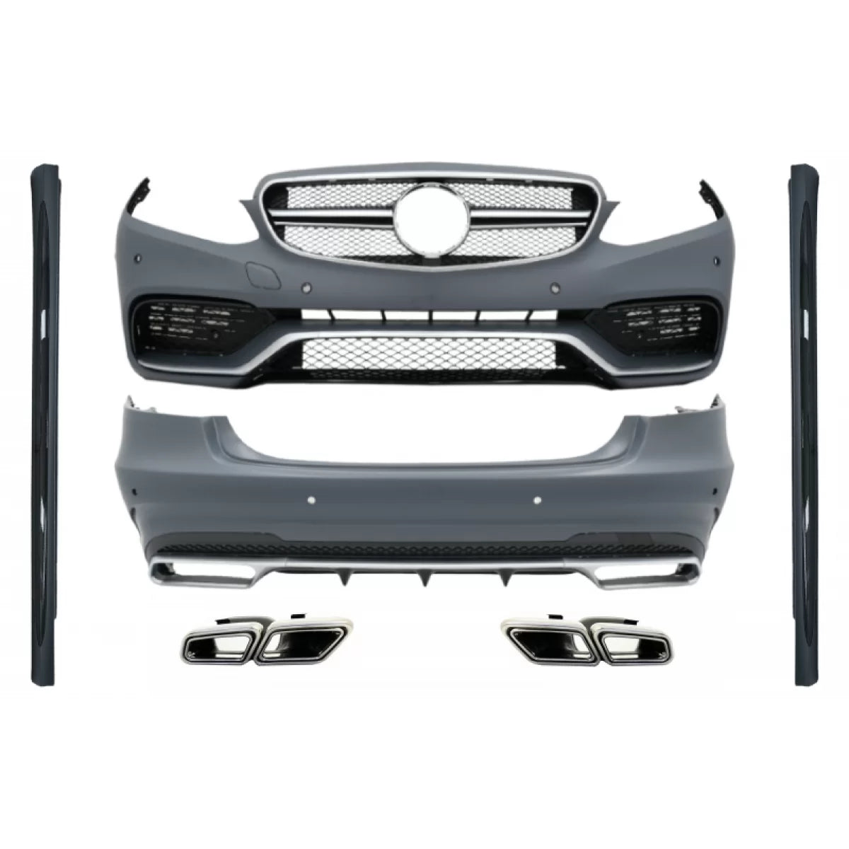 Kit Paraurti Completo con Terminali Scarico per Mercedes Classe E W212 Facelift