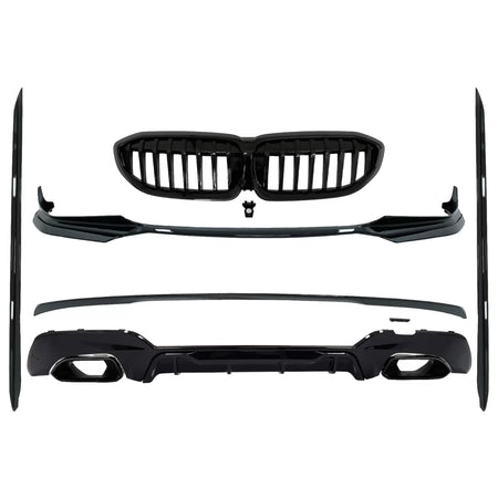 Kit Paraurti Completo con Spoiler Posteriori Nero BMW Serie 3 G20 2018-2022