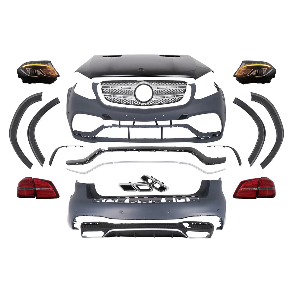 Kit Carrozzeria Completo Paraurti Anteriore Posteriore Mercedes Gl-class X166