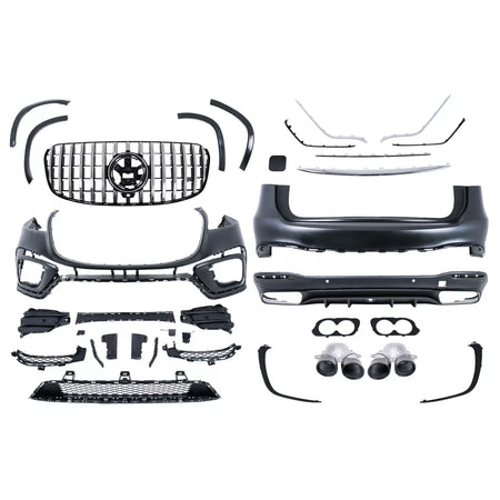 Kit Carrozzeria Completo Paraurti Laterali per Mercedes GLS SUV X167 2019-2023