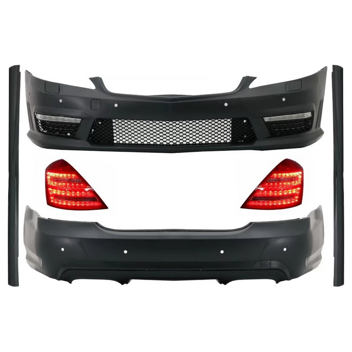 Body Kit Completo Paraurti Laterali Minigonne per Mercedes Classe S W221