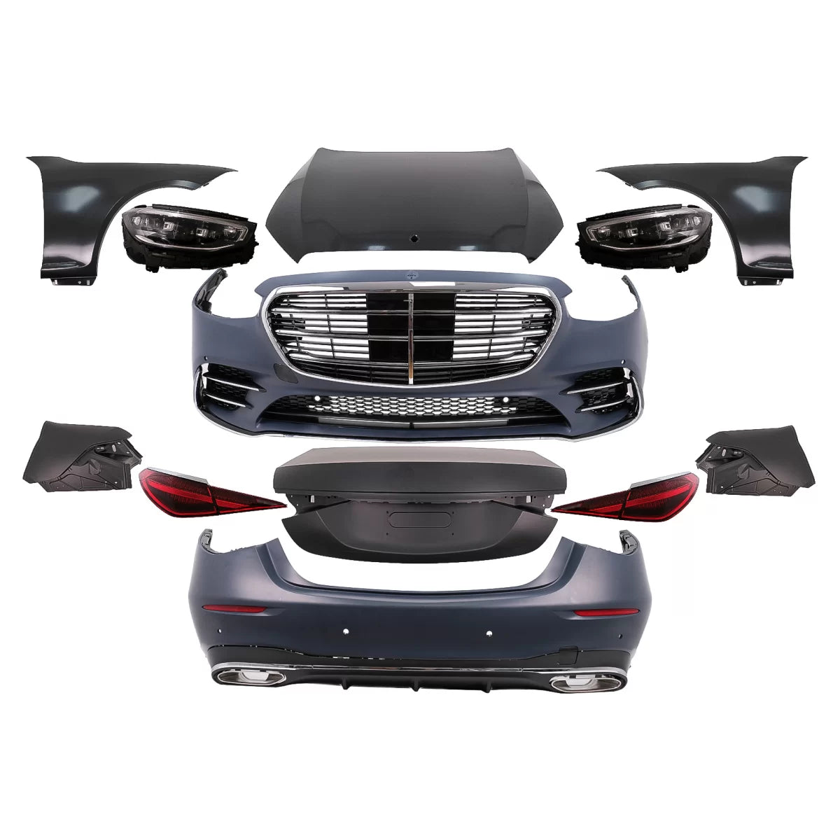 Kit Carrozzeria Completo per Mercedes Classe S W221 2005-2013 Guida a Sinistra