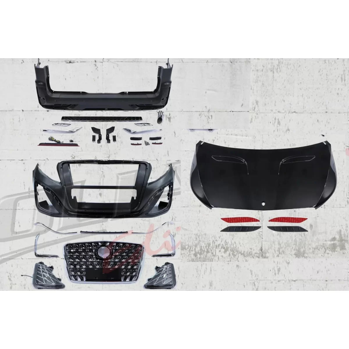 Kit Paraurti Completo con Griglia Dragon per Mercedes Classe V W447 W448 2014+