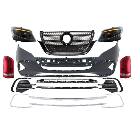 Kit Paraurti Completo per Mercedes Vito 2020-2024 Guida a Sinistra LHD