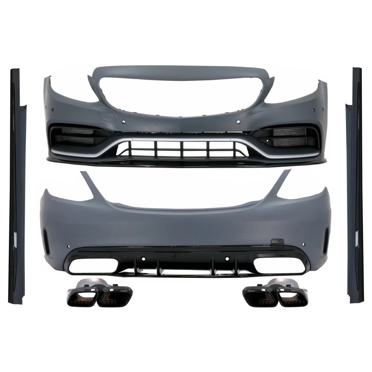 Body Kit Completo con Terminali Scarico per Mercedes Classe C W205 (2014-2020)