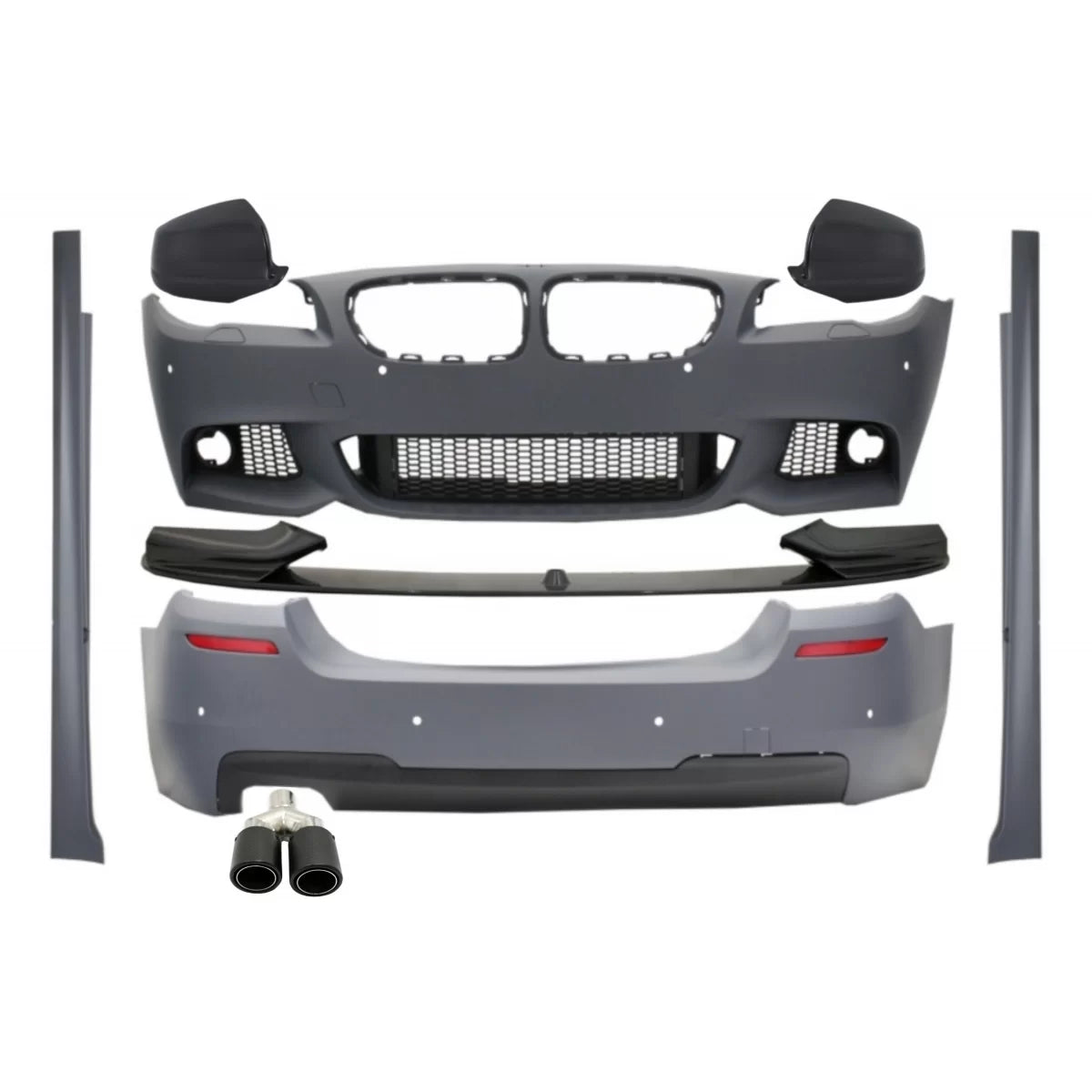 Body Kit Completo con Spoiler Posteriore e Copri Specchietti Carbonio Opaco