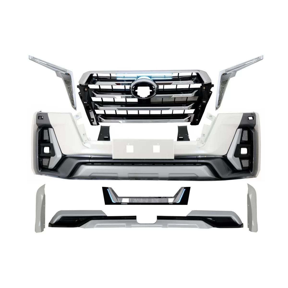 Kit Completo Paraurti Anteriore Posteriore per Toyota Land Cruiser FJ200