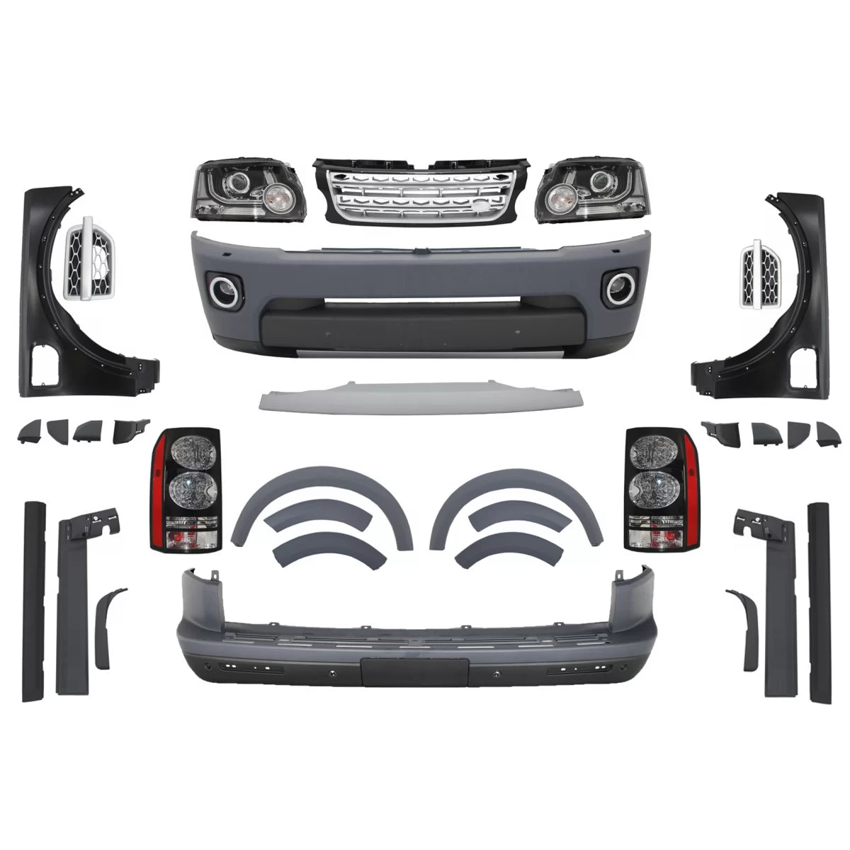 Kit Completo Paraurti Sportivi per Land Rover Discovery 3 L319 2004-2009 LHD