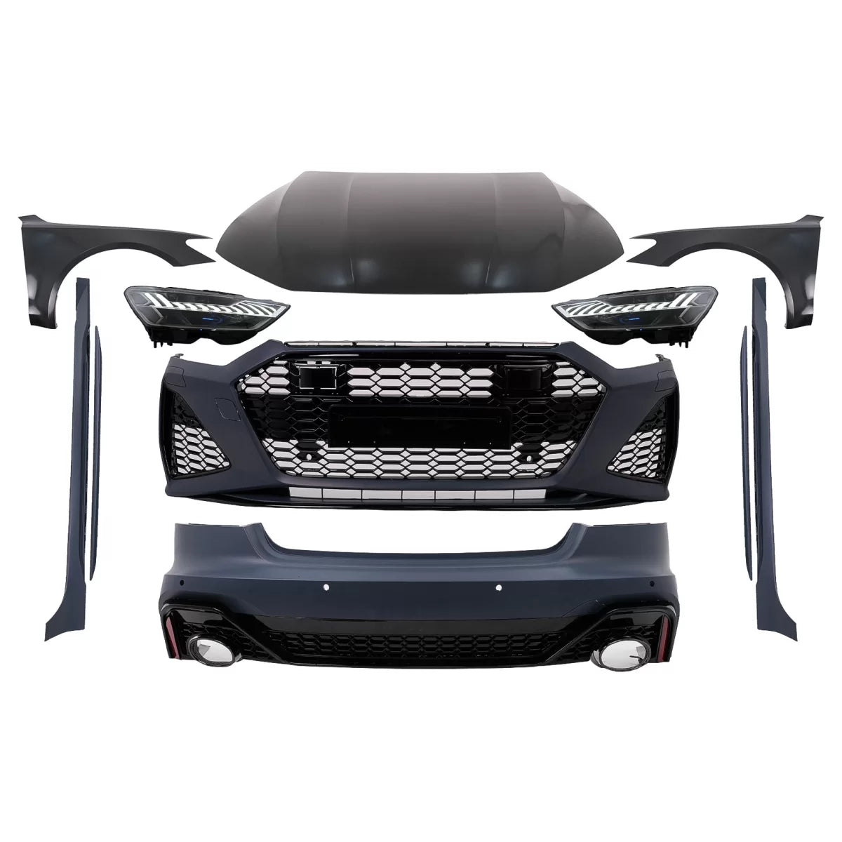 Body Kit Completo Wide per Audi A7 4G Facelift 2015-2017 Conversione RS Design