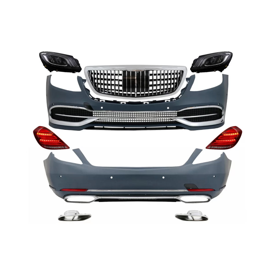 Body Kit Conversion Completo con Fari LED per Mercedes Classe S W222 2013-2017