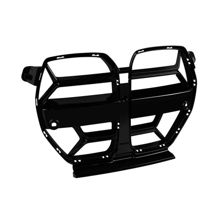 Griglie Anteriori Tipo Cs con Stecche Singole Nero Lucido per BMW M4 G82