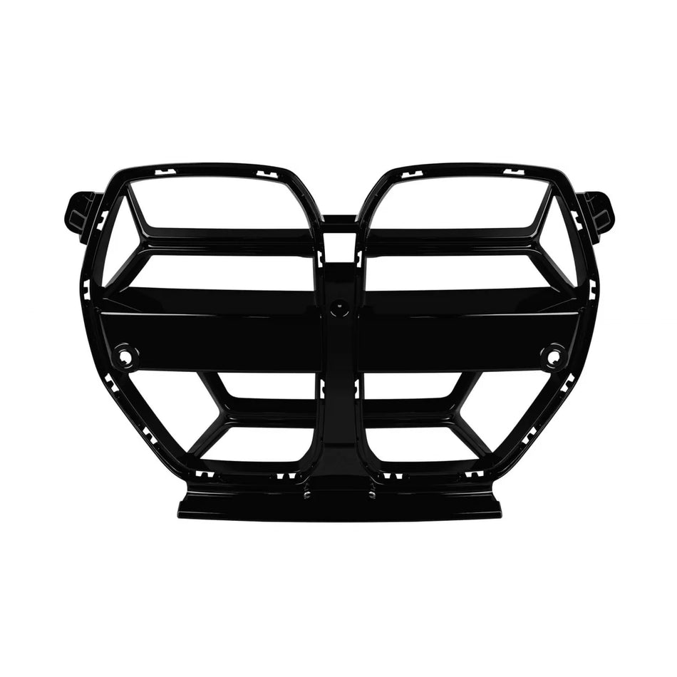 Griglie Anteriori Tipo Cs con Stecche Singole Nero Lucido per BMW M4 G82