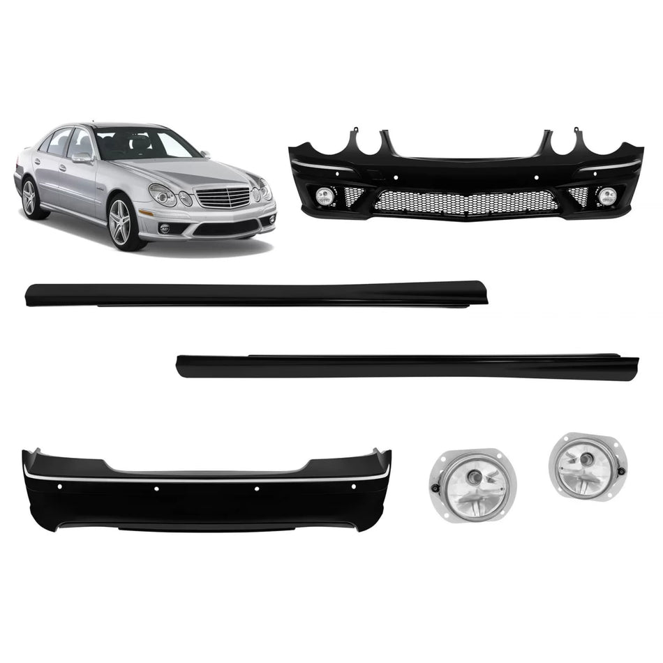 Pacchetto Design a per Paraurti Anteriore Mercedes Classe E W211 2007-2009
