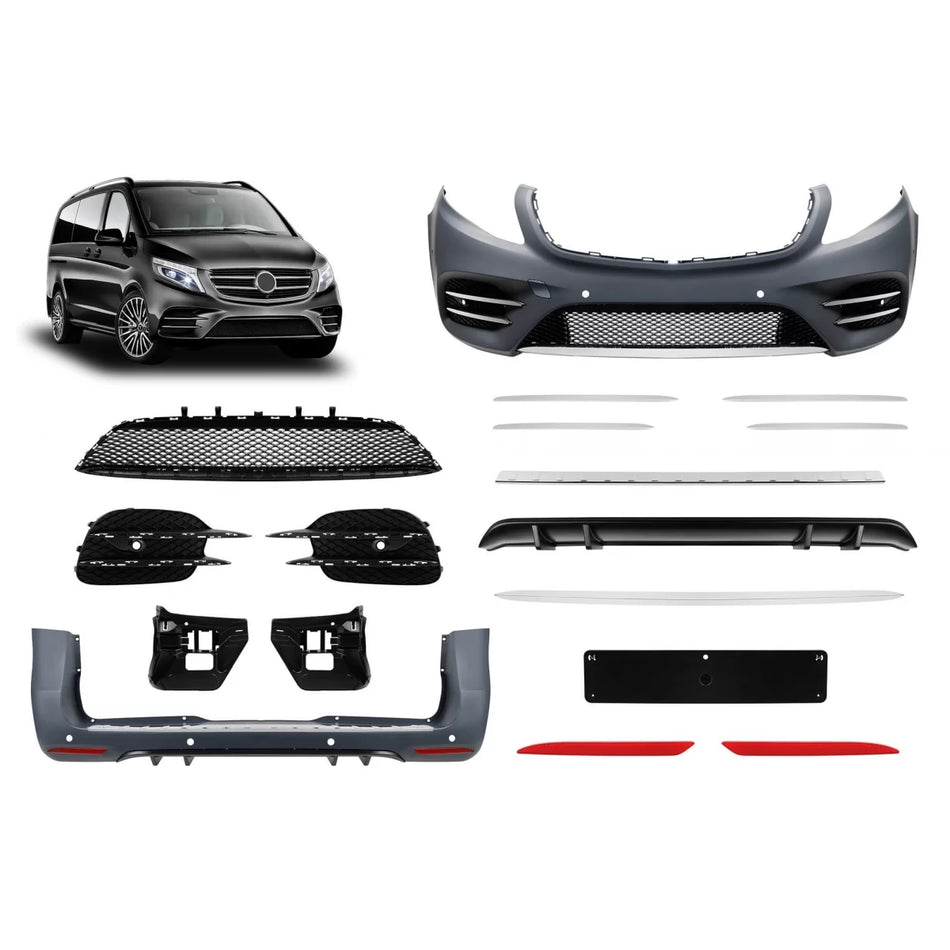 Pacchetto Design a per Paraurti Anteriore Mercedes Classe V W447 2014-2023