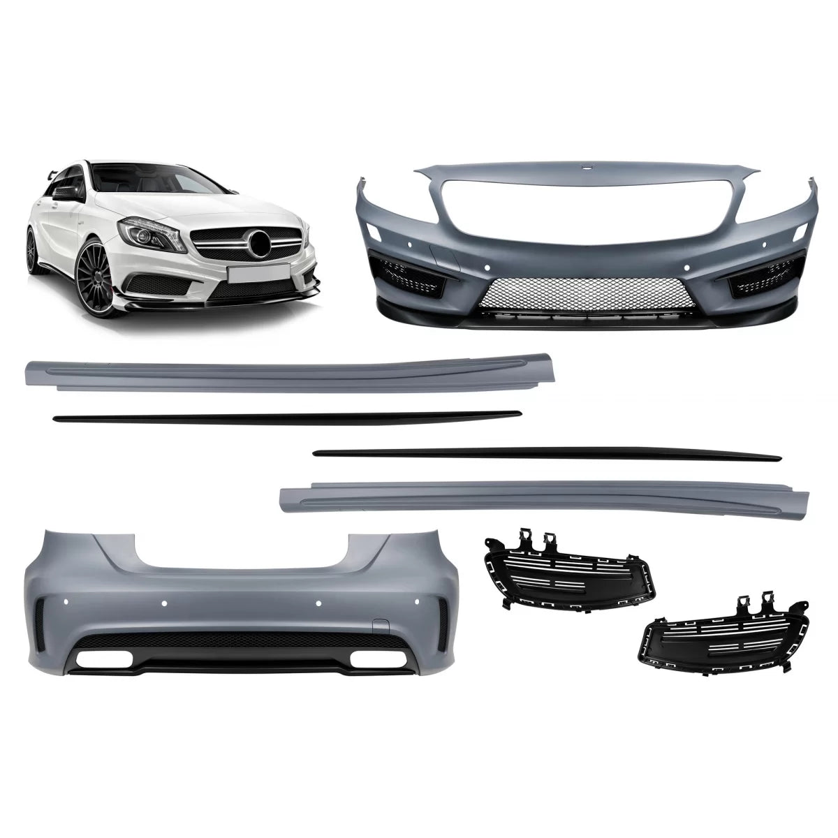 Paraurti Anteriore a Design Type A45 per Mercedes Classe A W176 2012-2018