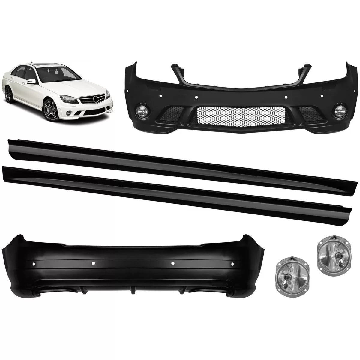 Paraurti Anteriore Design C63 per Mercedes Classe C W204 2008-2010