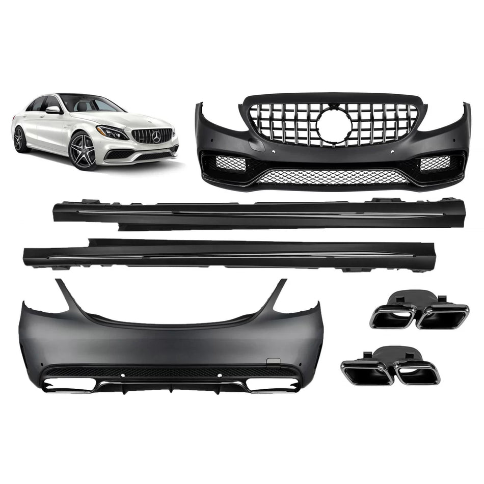Paraurti Anteriore a Design Type C63 per Mercedes Classe C W205 2013-2019