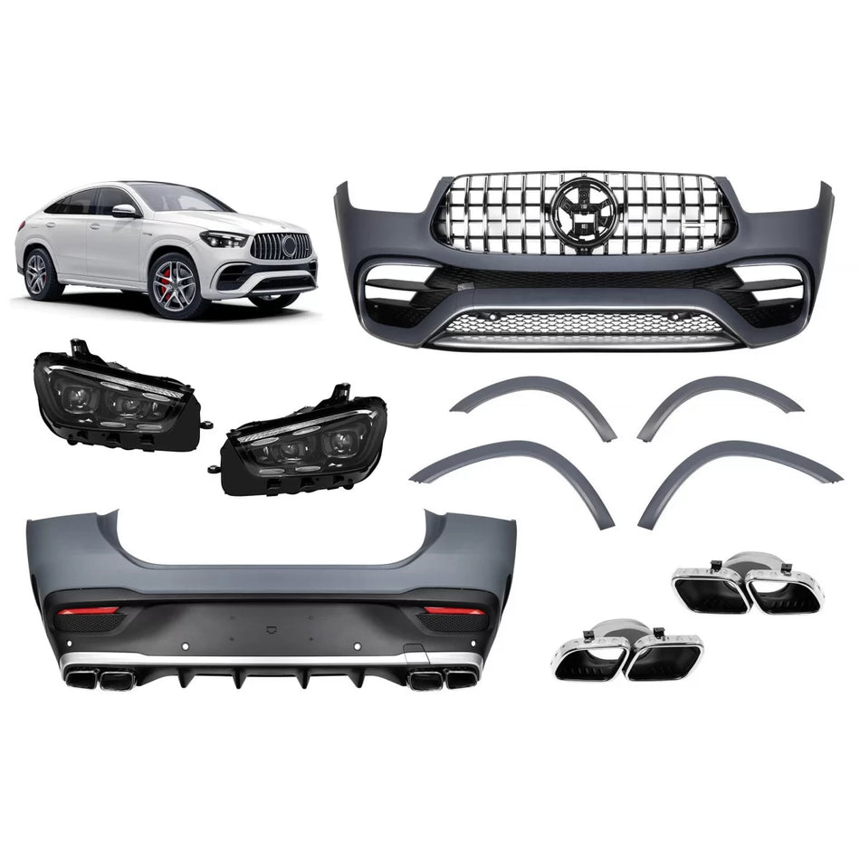 Paraurti Posteriore a Design Tipo GLE63 per Mercedes GLE Coupe C167 2020-2023