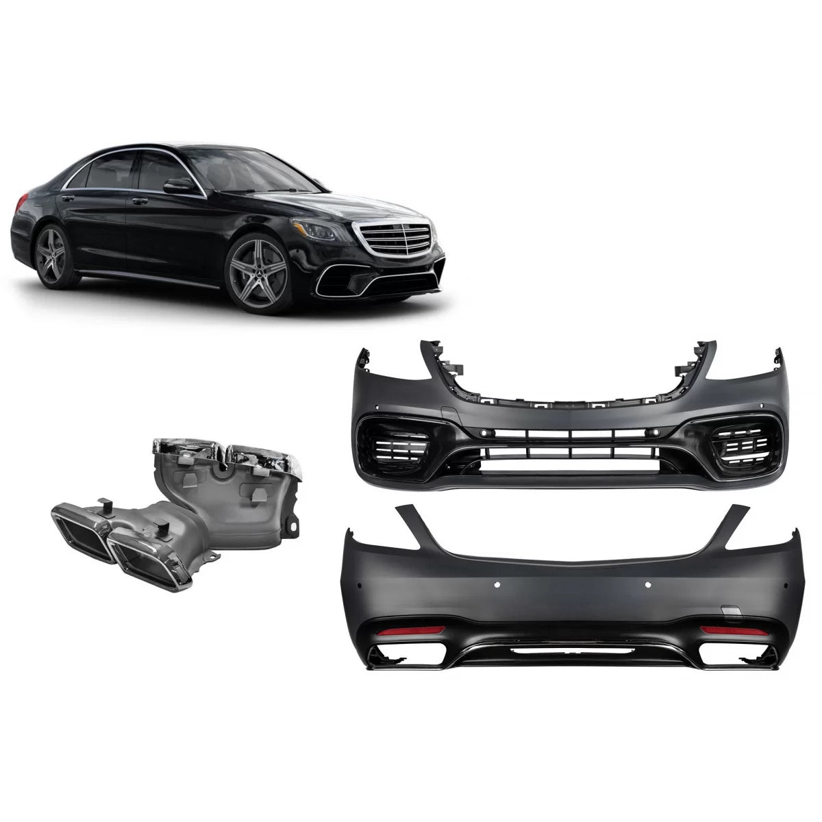 Minigonne Design S63 per Mercedes Classe S W222 2017-2020