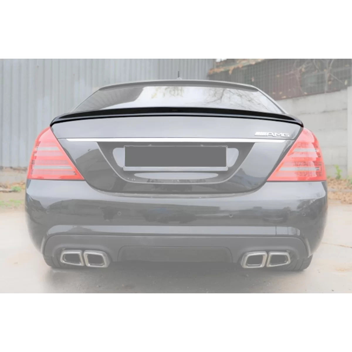 Spoiler Posteriore Tipo a Design Non Verniciato per Mercedes Classe S W221