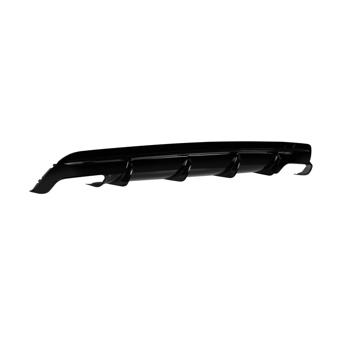 Diffusore Posteriore con Punte Nere per Mercedes CLA C117 2013-2015