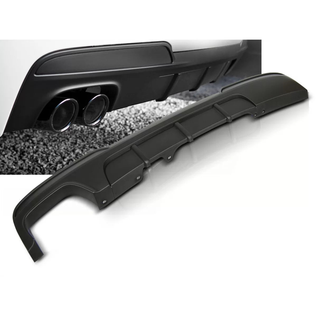 Diffusore Posteriore Singolo Scarico Doppio per BMW F10 F11