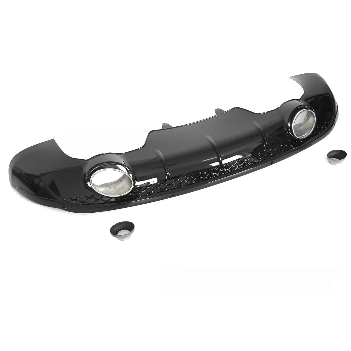 Diffusore Doppio Scarico Lucido con PDC Sport Style per Audi Q5 8R 12-16