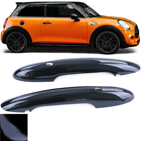 Maniglie Coprimaniglia Lucido Nero per Mini F55 F56 F57 Comfort Access