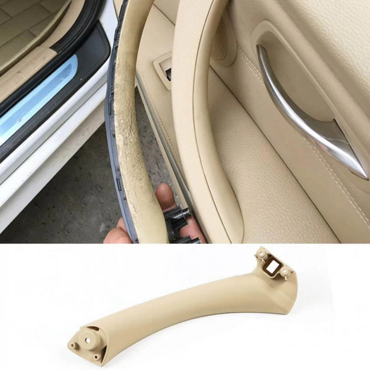 Maniglie Interne Beige Set 2 Pezzi Porte Anteriore e Posteriore Dx BMW 3 E90