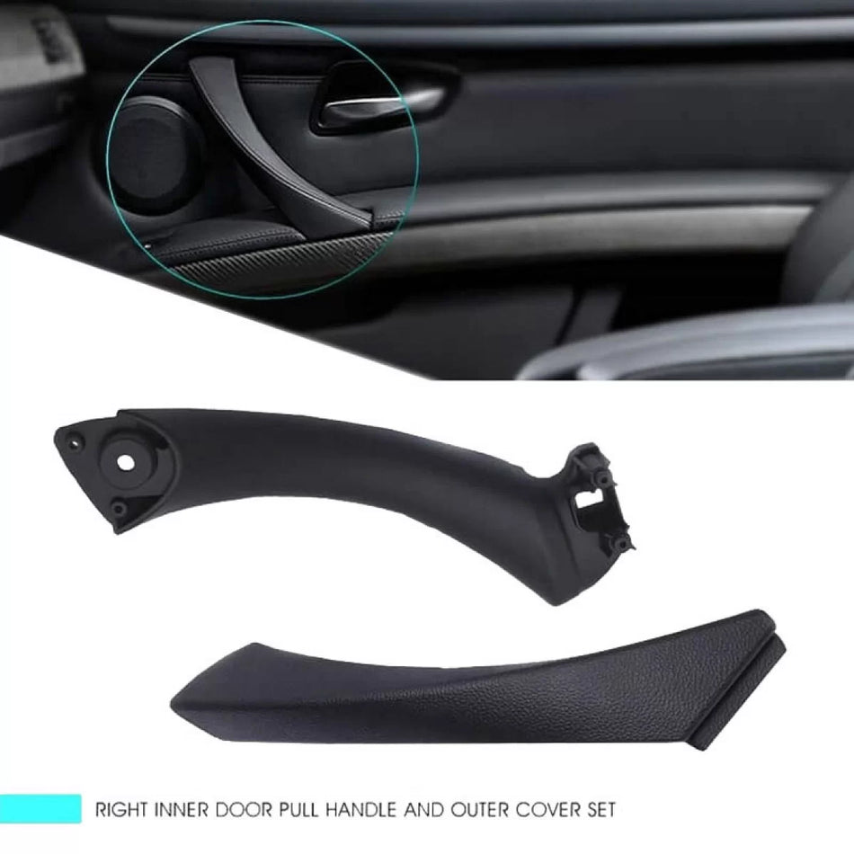 Maniglie Interne Nere Set 2 Pezzi Anteriore e Posteriore Destro BMW 3 E90 05-11
