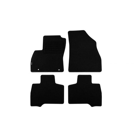Tappetini in Moquette Nera Doppio Strato per Peugeot Bipper Tepee dal 2009, Set