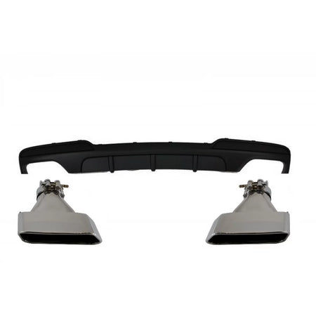Diffusore Posteriore Doppio Uscita con Terminali Scarico per BMW Serie 5 F10