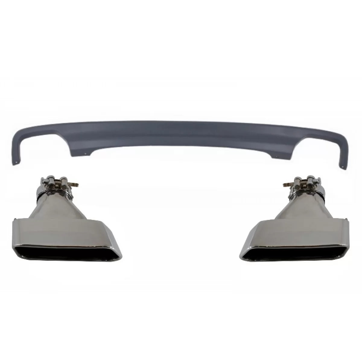 Diffusore Posteriore Doppio Uscita con Terminali Quadrati per BMW Serie 5 F10