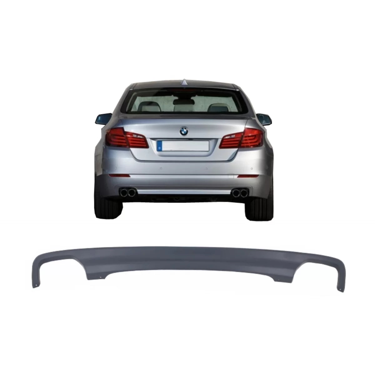 Diffusore Posteriore Doppio Uscita per BMW Serie 5 F10 F11 2011-2017