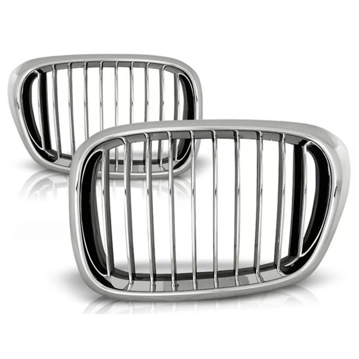 Griglia Doppia Cromata Rigata per BMW Serie 5 E39 Berlina Touring 95-03