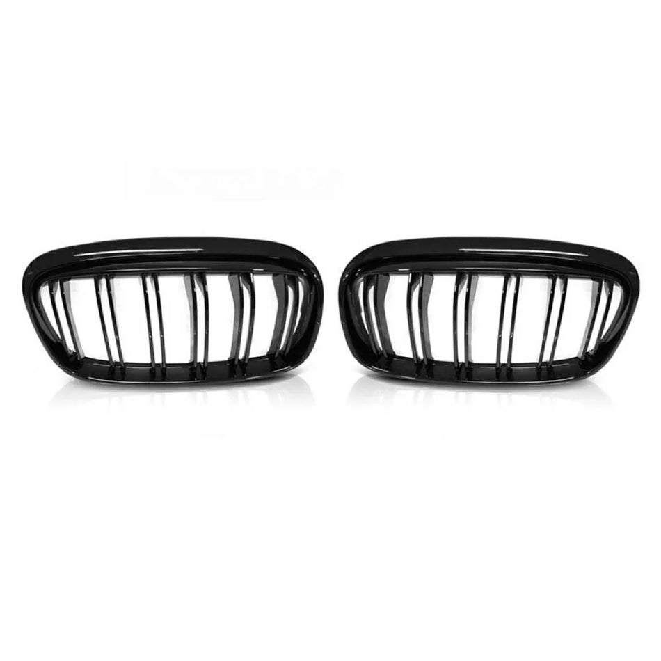 Griglia Doppia Nera Lucida Anteriore per BMW Serie 2 F45 2014-2018