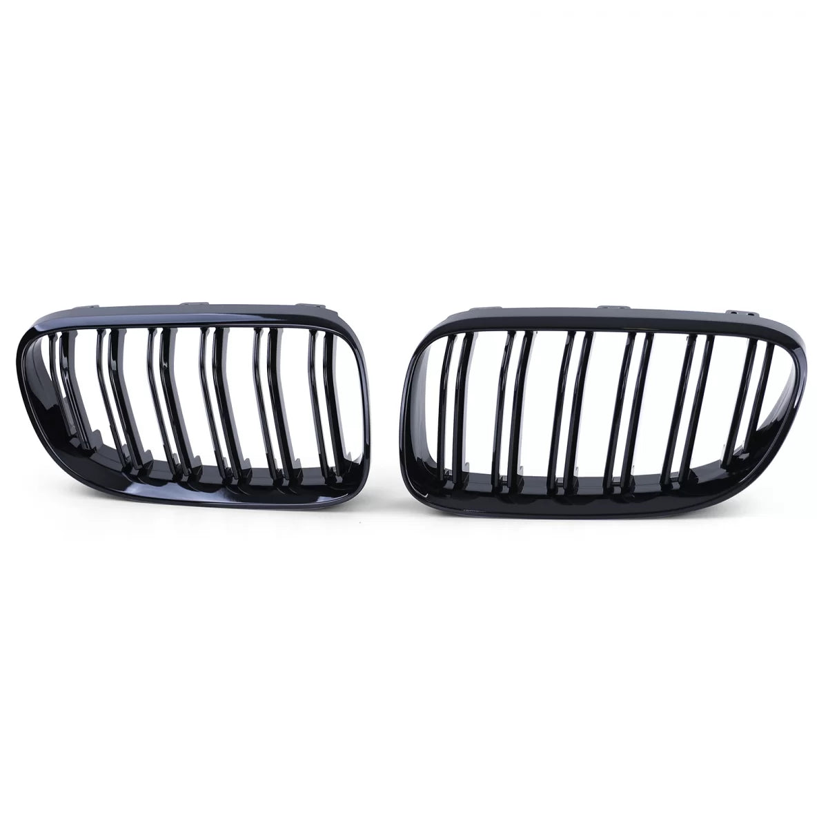 Griglia Doppia Alette Nera Lucida Anteriore per BMW Serie 3 E92 E93 2010-2013