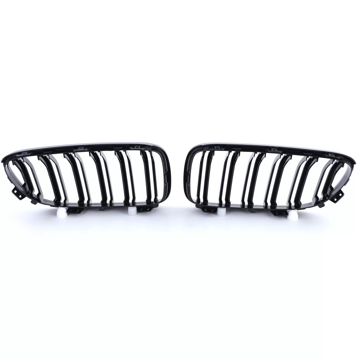Griglia Doppia Alette Nera Lucida Anteriore per BMW Serie 3 E92 E93 2010-2013