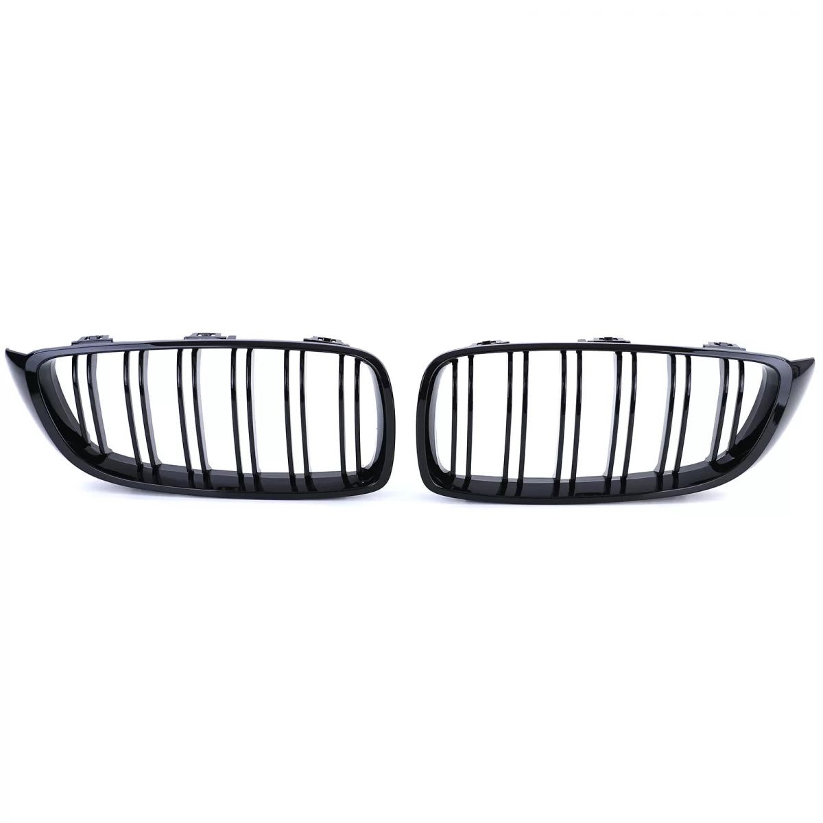 Griglia Doppia Alette Nera Lucida Anteriore per BMW Serie 4 F32 F33 F36 F82 F83