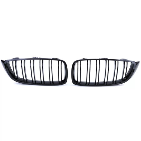 Griglia Doppia Alette Nera Lucida Anteriore per BMW Serie 4 F32 F33 F36 F82 F83