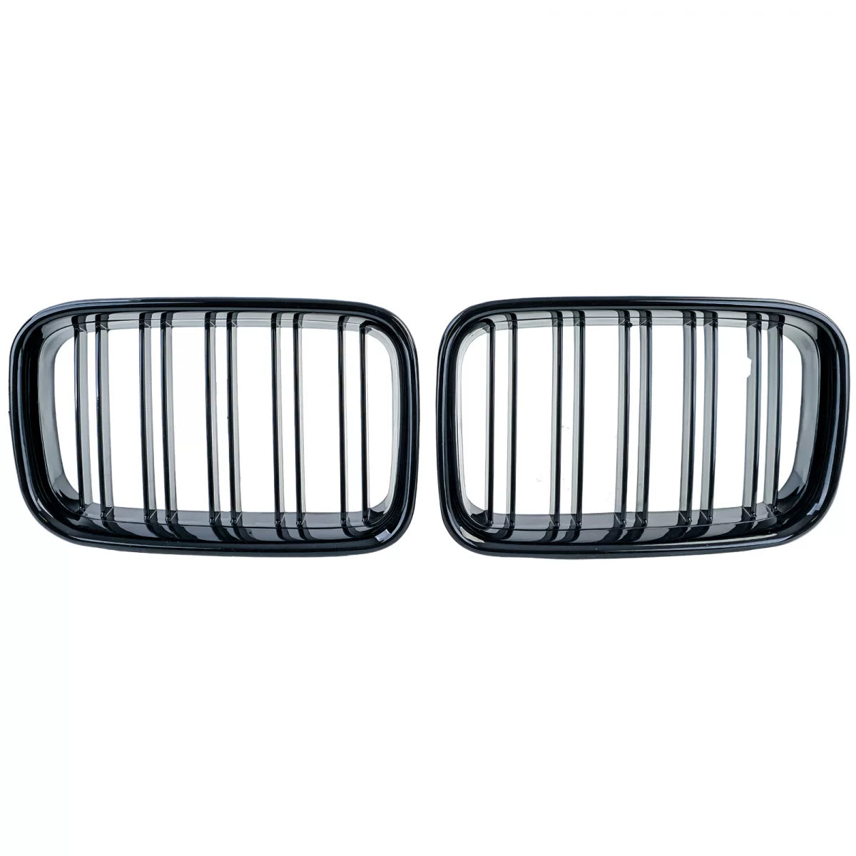 Griglia Doppia Alette Lucida Anteriore per BMW Serie 3 E36 Pre-facelift 90-96