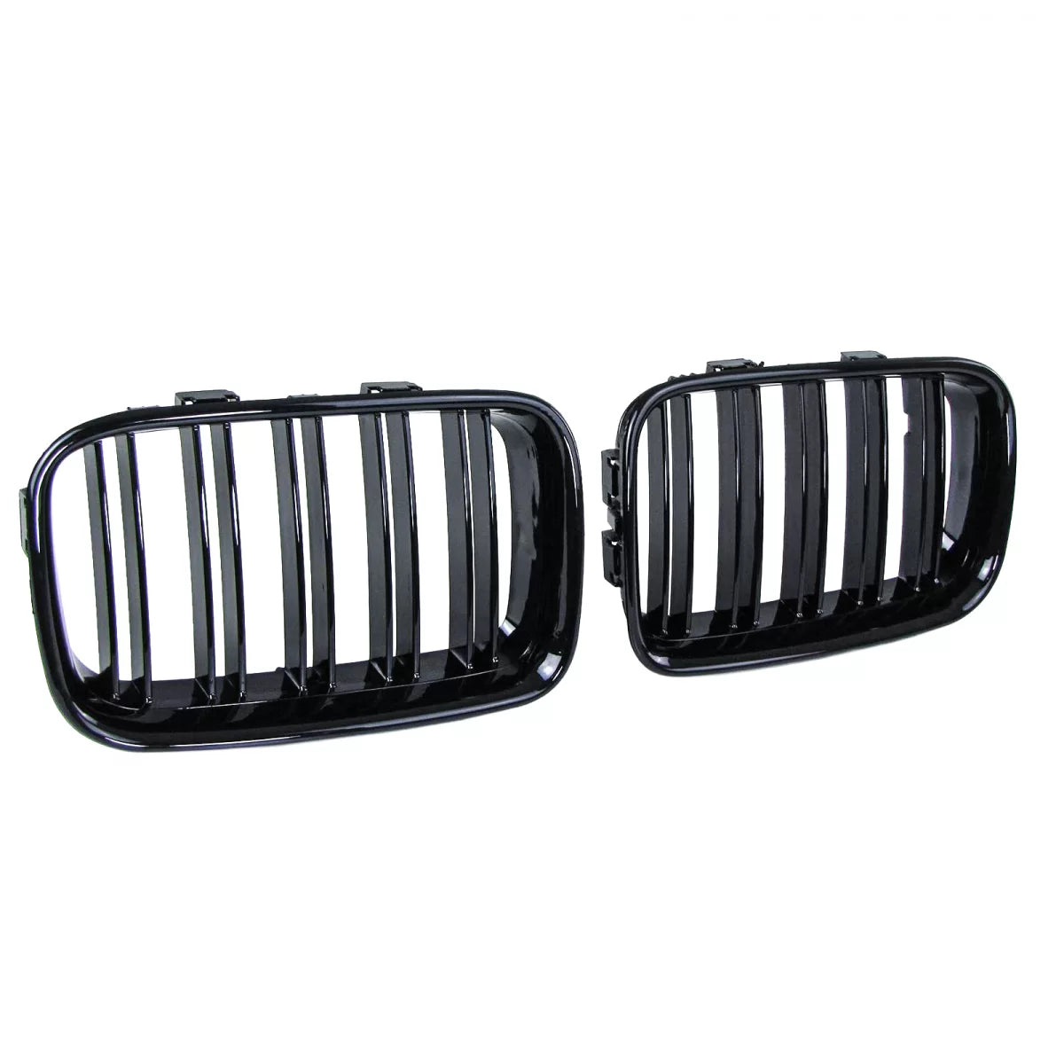 Griglia Doppia Alette Lucida Anteriore per BMW Serie 3 E36 Pre-facelift 90-96