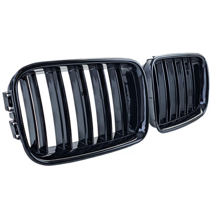 Griglia Doppia Alette Lucida Anteriore per BMW Serie 3 E36 Pre-facelift 90-96