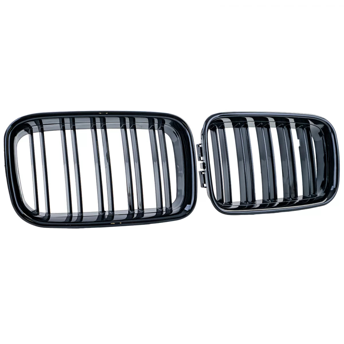 Griglia Doppia Alette Lucida Anteriore per BMW Serie 3 E36 Pre-facelift 90-96